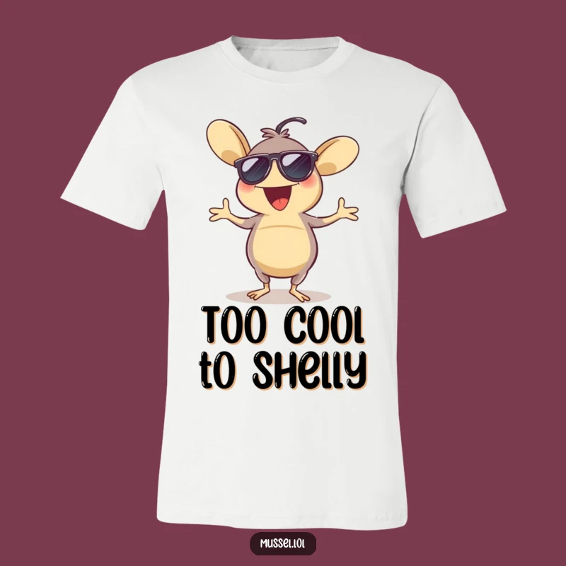 Funny Mussel Dancing Sunglasses T-Shirt - Party On with Ocean Vibes!