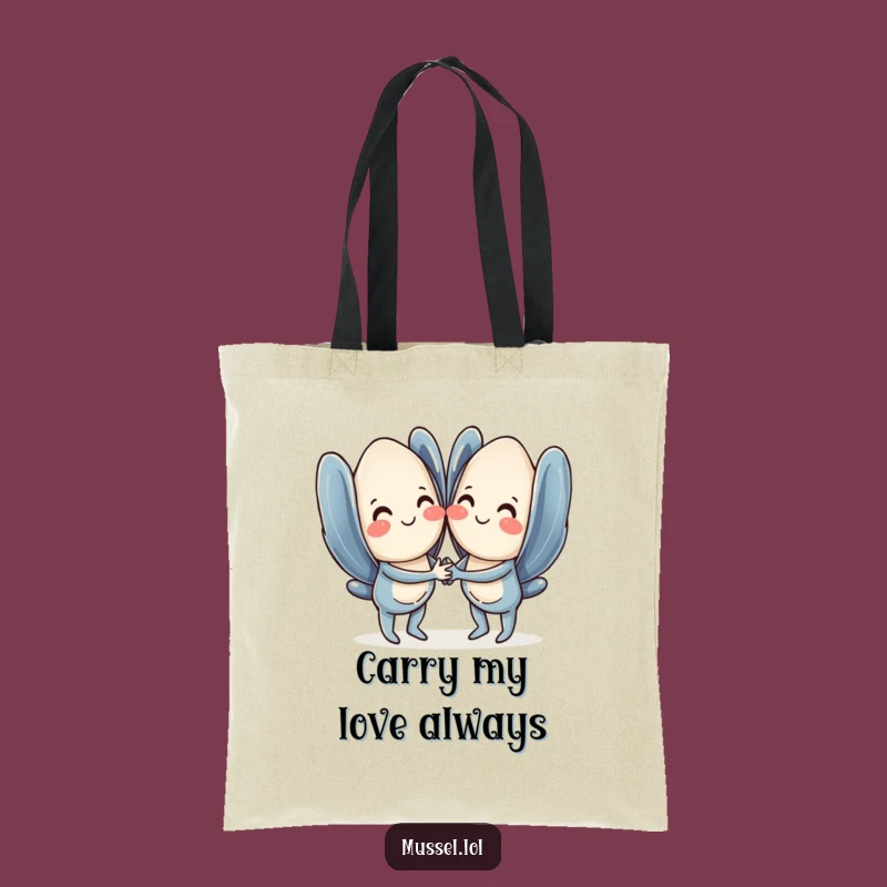 Funny Mussel Love Tote Bag - Charming & Practical Funny Gift Accessory