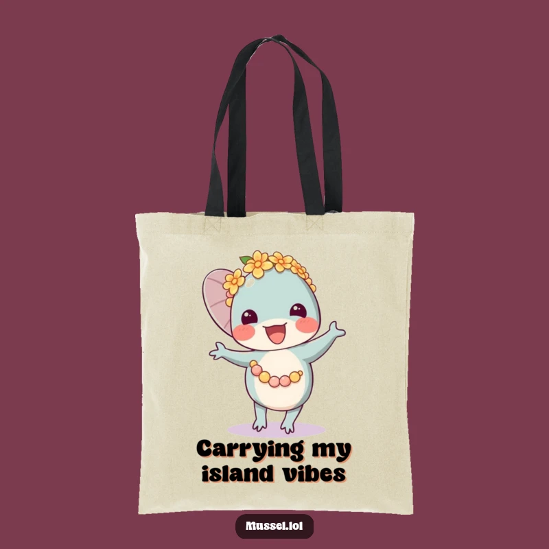 Funny Mussel Lei Dancer Tote Bag: Carry Joy, Perfect Eco-Friendly Funny Gift