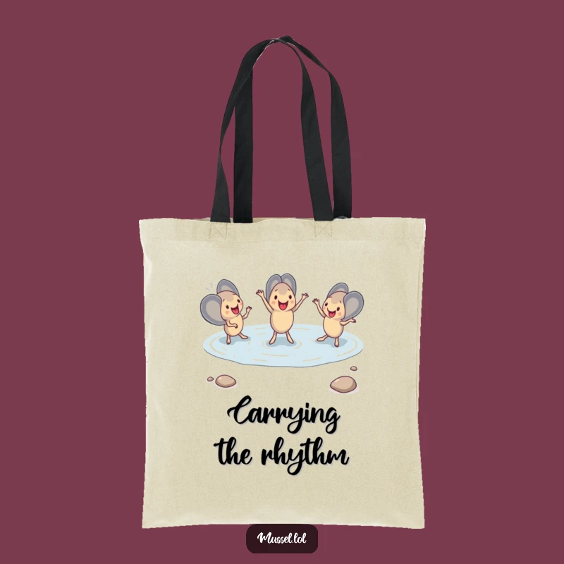 Funny Mussel Dance Tote Bag: Carry Your Essentials with Synchronized Seaside Humor Gift