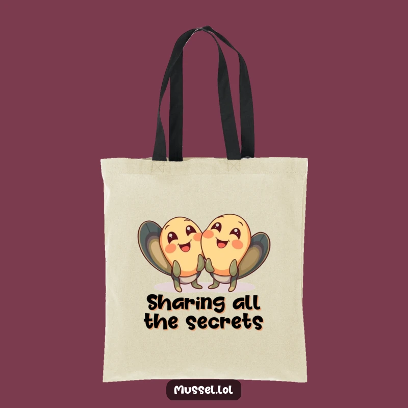 Funny Giggling Mussels Tote Bag: Carry Your Laughs in Style Gift