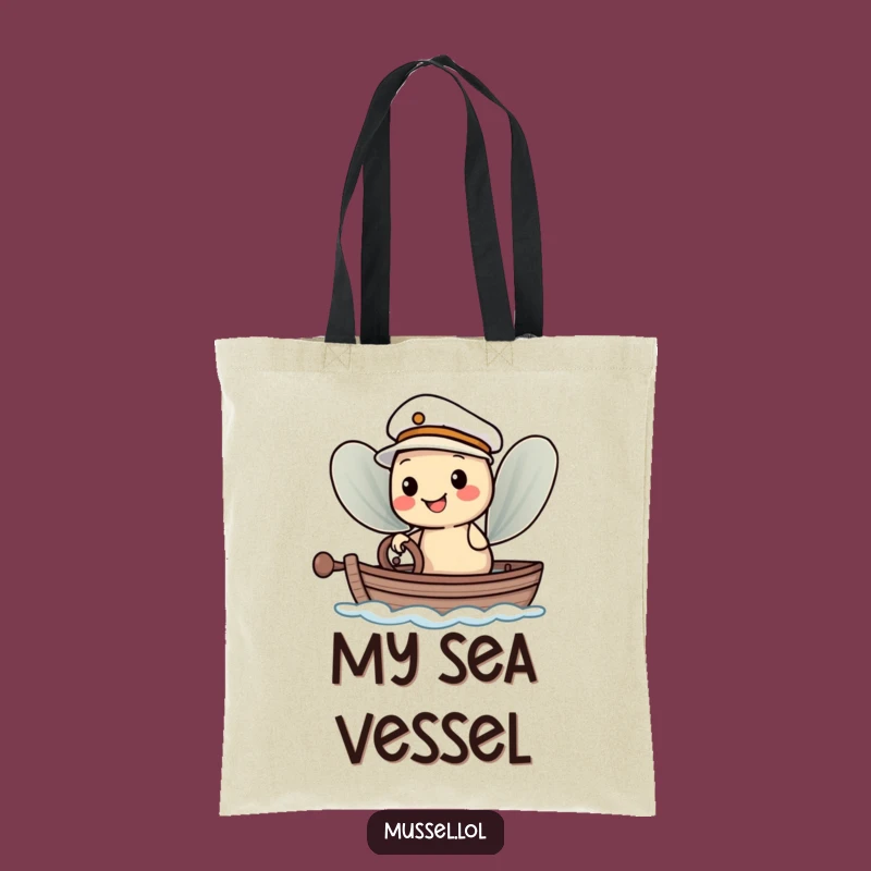 Funny Sailor Mussel Tote Bag: Nautical Humor for Everyday Voyages