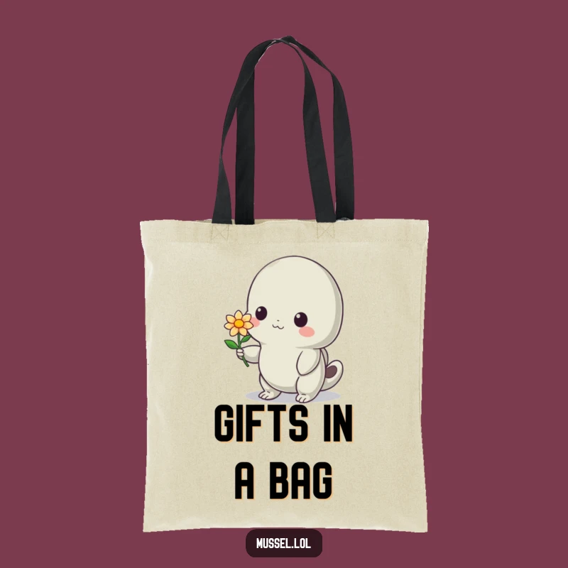 Funny Shy Mussel Flower Tote Bag: Carry Sweetness with This Hilarious Gift