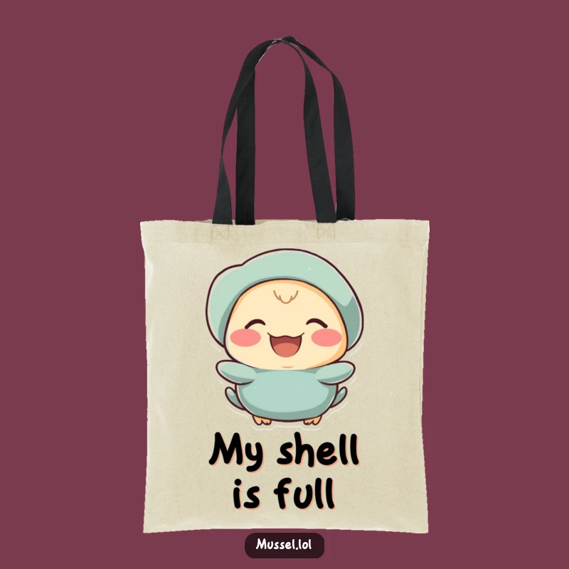 Funny Laughing Mussel Tote Bag: Carry Your Giggles Everywhere